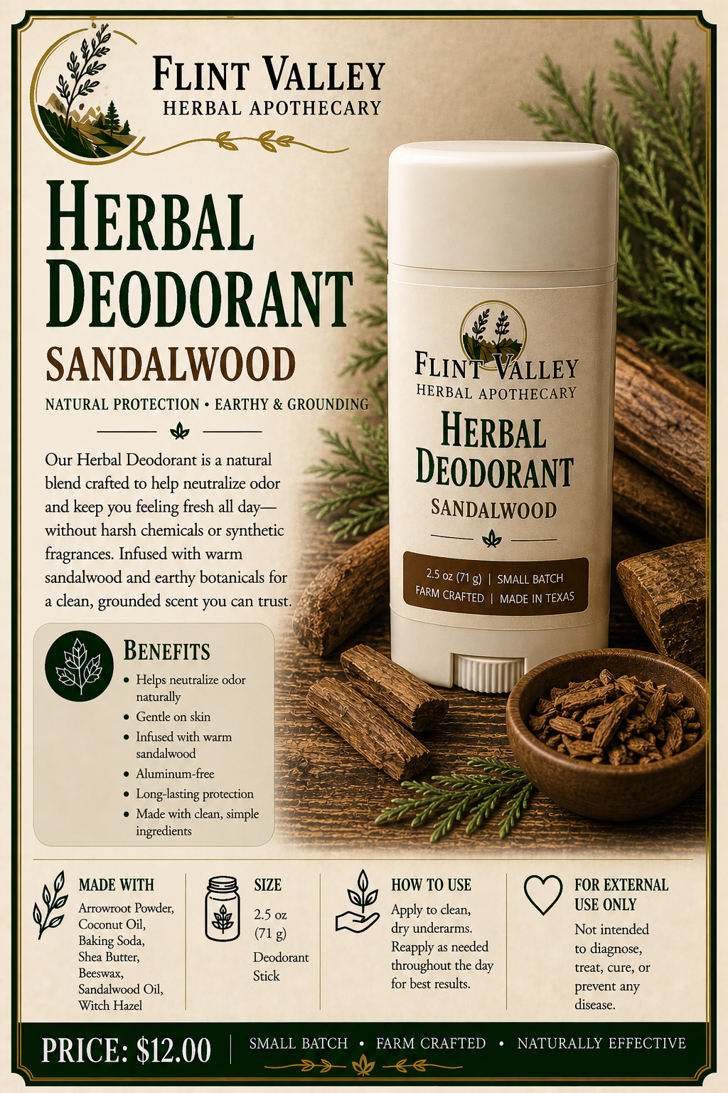 Herbal Deodorant for Him